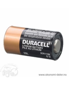 Batteri 6V.  2CR1/3N, Li  28L  6231
